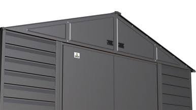 Arrow Select Steel Storage Shed, 10x14, Charcoal