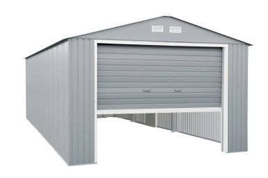 Duramax 12x20 Imperial Metal Garage Lite Gray w/Off White Trim