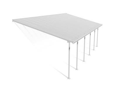 Canopia by Palram Feria 13 ft. x 34 ft. Patio Cover Kit - White, Clear Multi wall
