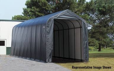 ShelterCoat 16 x 40 ft. Garage Peak Gray STD
