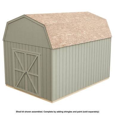 Handy Home DIY Braymore 10 ft. x 14 ft. Wooden Storage Shed with Flooring Included