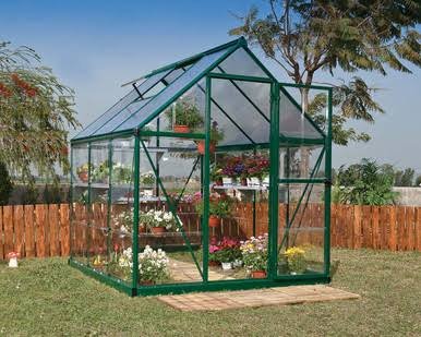 Canopia by Palram Hybrid Hobby 6 ft. x 6 ft. Greenhouse Kit - Hybrid Panels