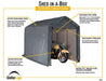 ShelterLogic Shed-in-a-Box 6 x 12 x 8 ft Peak Gray