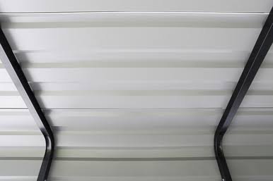 Steel Carport 10 x 20 x 7 ft. Galvanized Black/Eggshell