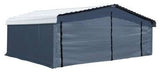 Arrow Enclosure Kit ONLY for Arrow Carport, 20 ft. x 20 ft. Gray