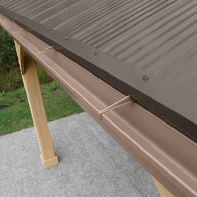 Yardistry Rain Gutter Kit For The 12 x 16 Meridian Gazebo