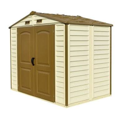 Duramax 8x6 StoreAll Vinyl Shed with Foundation