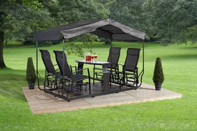 Sojag 113-9159882 Houston 4-seater Garden Glider - Brown