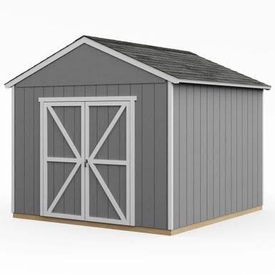 Handy Home DIY Rookwood 10 ft. x 10 ft. Wooden Storage with Flooring Included