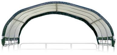 Shelterlogic Corral Shelter 1 3/8" 7.5 oz. Green Cover (Corral panels not included), 12 x 12 ft