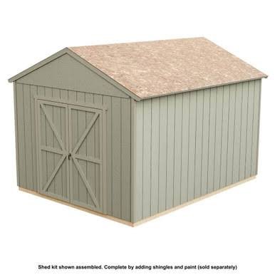 Do-it Yourself Rookwood 10 ft. x 12 ft. Wooden Storage with Flooring Included