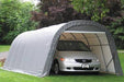 ShelterCoat 13 x 28 ft. Wind and Snow Rated Garage Round Gray STD