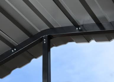 Arrow Carport, 14x51x14, Charcoal