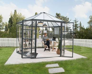 Canopia by Palram Oasis 8 ft. Greenhouse Kit - Grey Structure & Hybrid Panels
