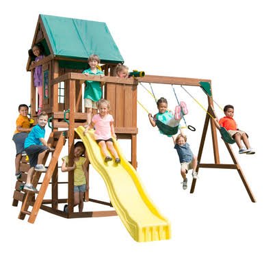 Swing-N-Slide Altamont Wood Complete Play Set
