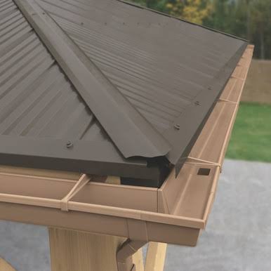 Yardistry Rain Gutter Kit For The 12 x 16 Meridian Gazebo