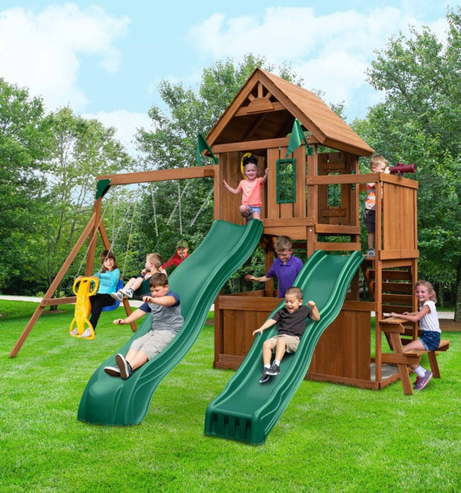 Swing-N-Slide Knightsbridge Deluxe Wood Complete Play Set