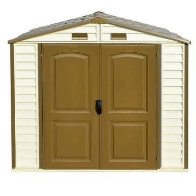 Duramax 8x6 StoreAll Vinyl Shed with Foundation