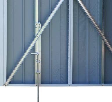 Arrow Commander 10 x 10 ft. Steel Storage Building Eggshell