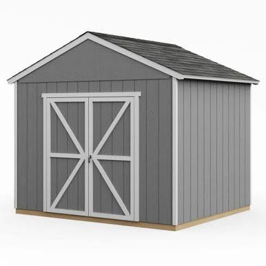 Handy Home DIY Rookwood 10 ft. x 8 ft. Wooden Storage with Flooring Included