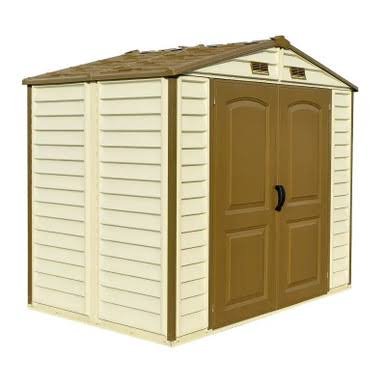 Duramax 8x6 StoreAll Vinyl Shed with Foundation