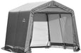 ShelterLogic Shed-in-a-Box 10 x 10 x 8 ft Peak Gray