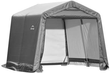 ShelterLogic Shed-in-a-Box 10 x 10 x 8 ft Peak Gray