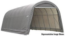 ShelterCoat 15 x 24 ft. Wind and Snow Rated Garage Round Gray STD