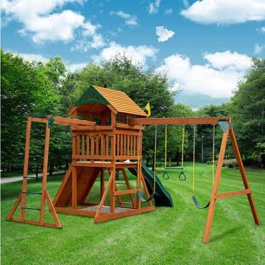 Gorilla Playsets Outing w/ Monkey Bars Swing Set