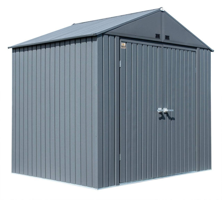 Arrow Elite Steel Storage Shed, 8x6, Anthracite