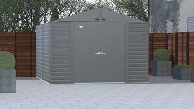Arrow Select Steel Storage Shed, 10x12, Charcoal