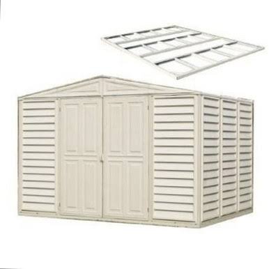 Duramax 10.5x8 WoodBridge Shed with Foundation Kit