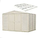 Duramax 10.5x8 WoodBridge Shed with Foundation Kit