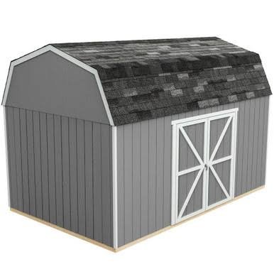Handy Home DIY Braymore 10 ft. x 16 ft. Wooden Storage Shed with Flooring Included