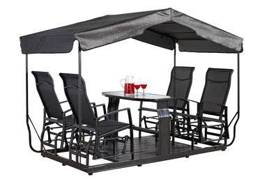 Sojag 113-9159882 Houston 4-seater Garden Glider - Brown
