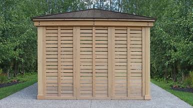Yardistry Meridian 12 ft. Gazebo Privacy Wall (Gazebo not included)