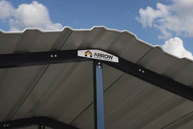 Arrow Carport, 14x51x14, Charcoal