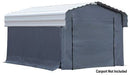 Arrow Enclosure Kit for Arrow Carport, 10 ft. x 15 ft. Gray