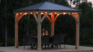 Yardistry Meridian Gazebo with Cedar Wood & Aluminum Roof (10 ft. x 10 ft.)