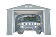Duramax 12x20 Imperial Metal Garage Lite Gray w/Off White Trim