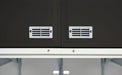 EZEE Shed Steel Storage 10 x 8 ft. Galvanized Extra High Gable Charcoal with Cream Trim
