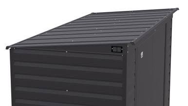 Arrow Select Steel Storage Shed, 10x4, Charcoal