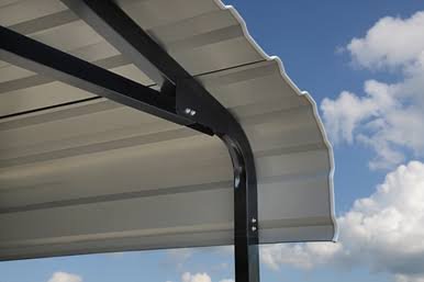 Arrow Carport, 14x51x14, Charcoal