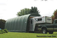 ShelterCoat 15 x 28 ft. Wind and Snow Rated Garage Round Green STD