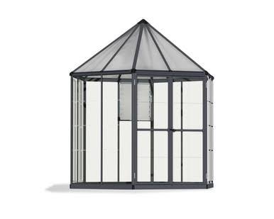 Canopia by Palram Oasis 8 ft. Greenhouse Kit - Grey Structure & Hybrid Panels