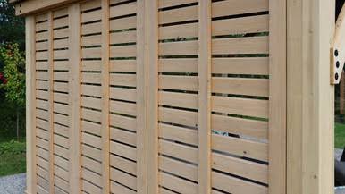 Yardistry Meridian 12 ft. Gazebo Privacy Wall (Gazebo not included)