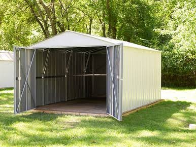 Commander 10 x 20 ft. Steel Storage Building Eggshell