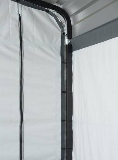 Arrow Enclosure Kit for Arrow Carport, 10 ft. x 15 ft. Gray