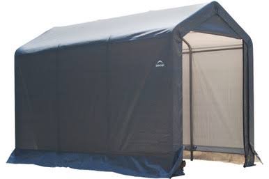 ShelterLogic Shed-in-a-Box 6 x 10 x 6 ft. 6 in. Peak Gray