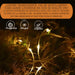 Guirlandes lumineuses extérieures translucides avec un indice d'étanchéité IP67, au design flexible, émettant une douce lueur dans un environnement naturel sombre.